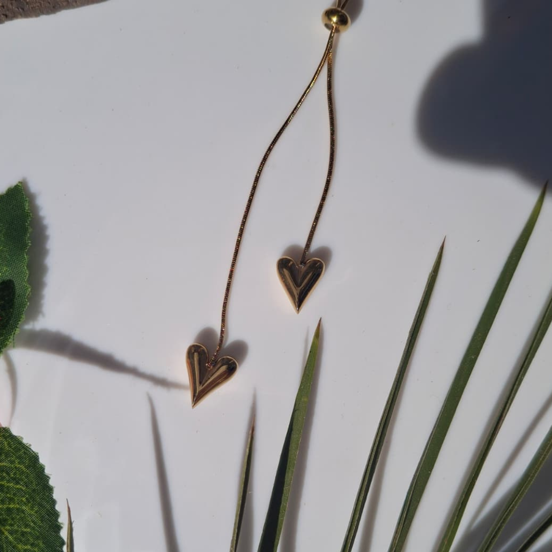 Duet Heart Drop Necklace