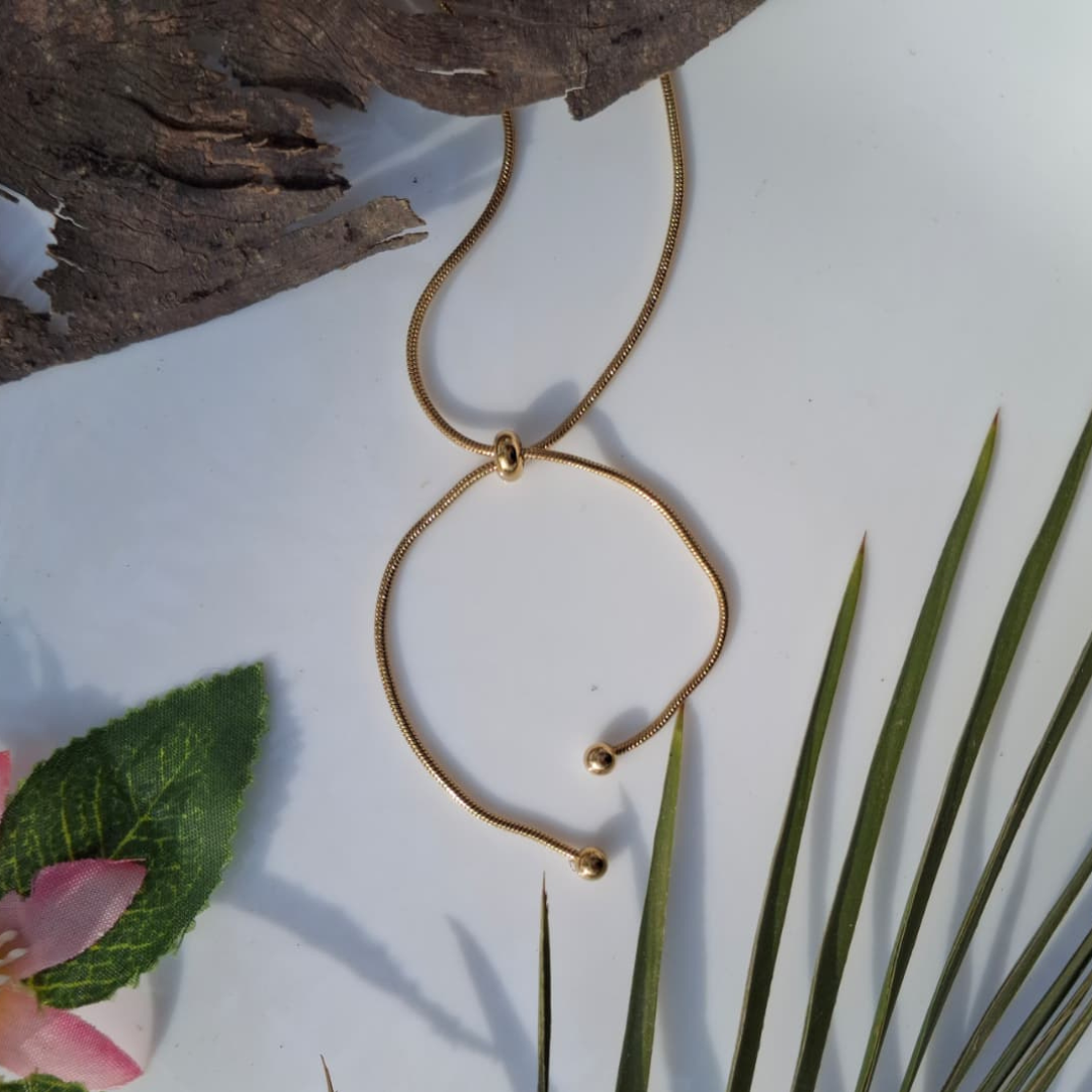 Minimal Adjustable Slider Bracelet