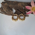 Classic Chunky Gold Hoop Earrings