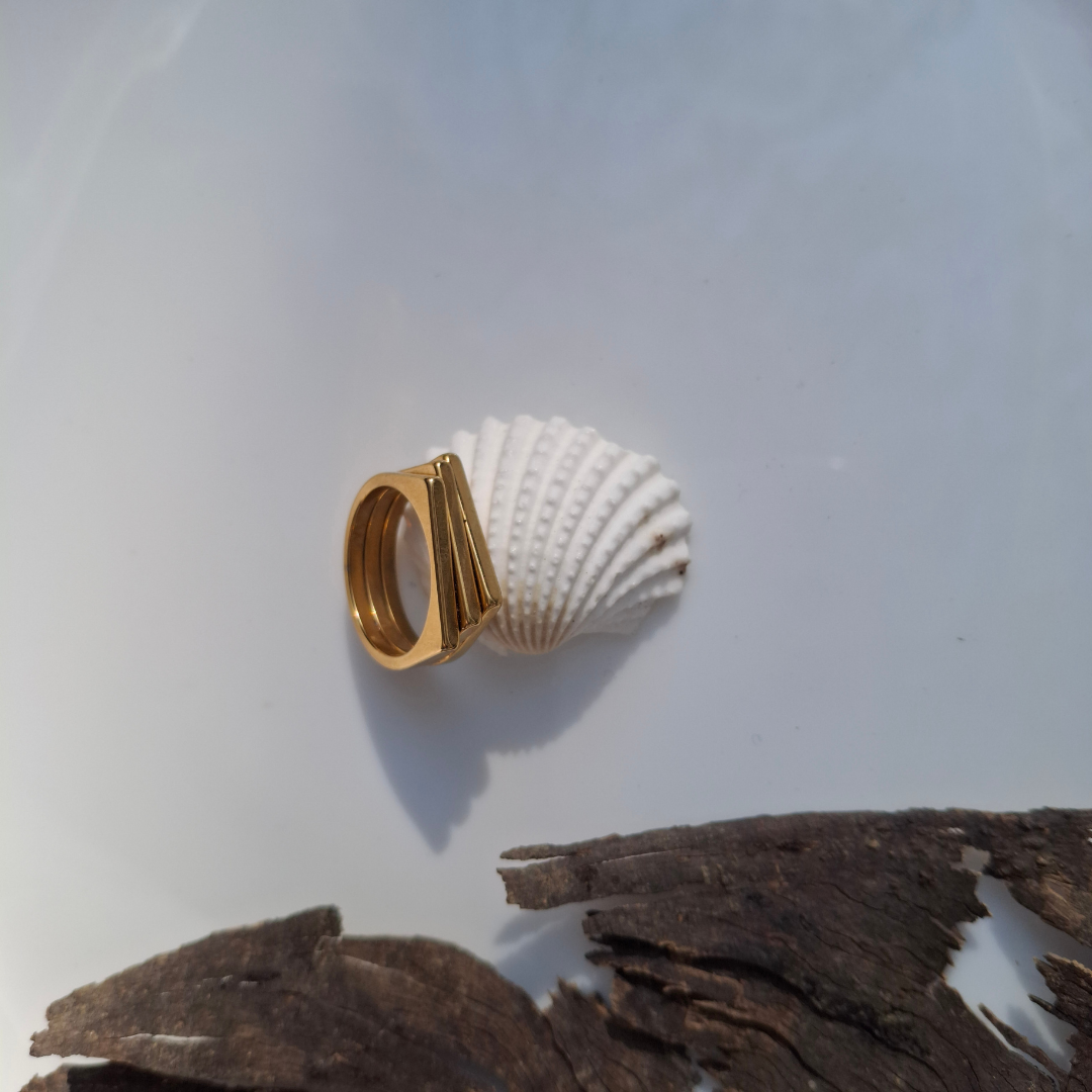 Minimal Gold Signet Ring