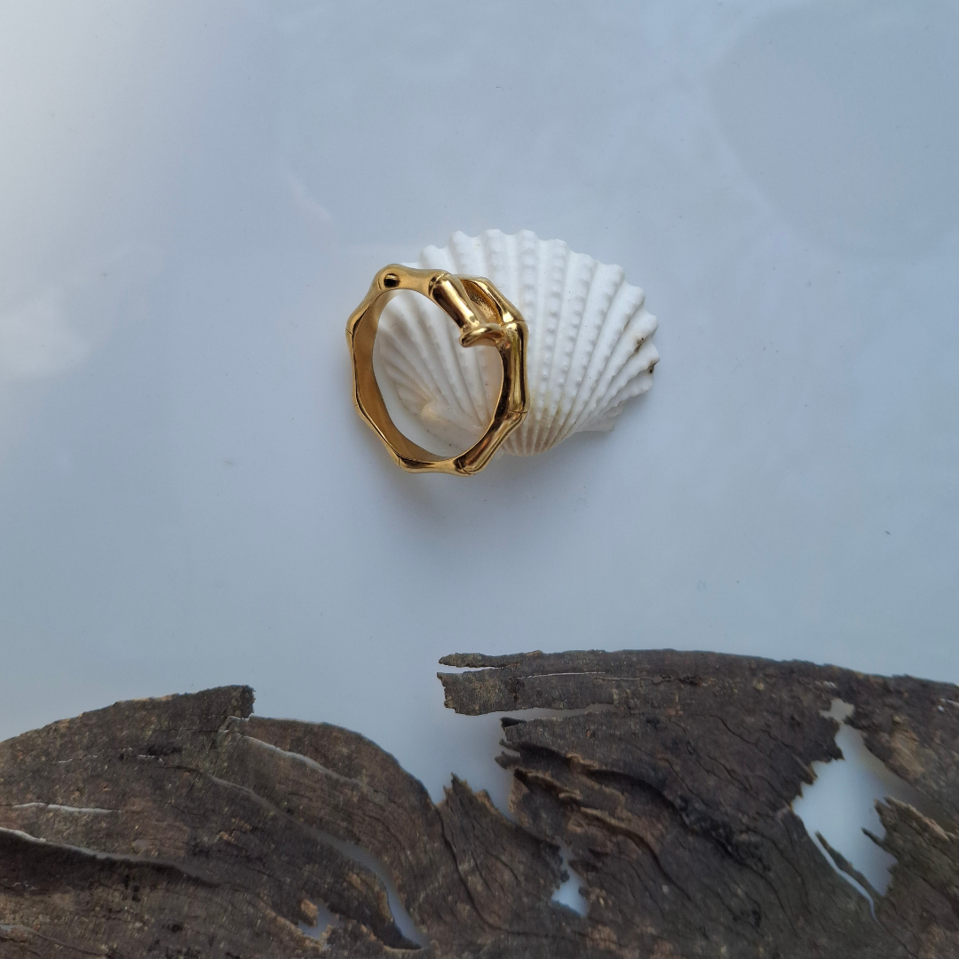 Organic Bamboo Open Ring