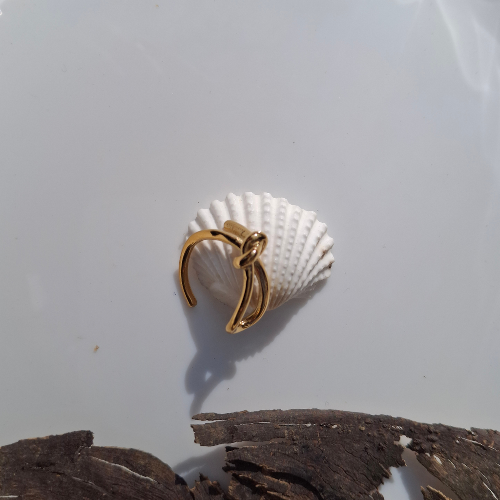 Golden Knot Adjustable Ring