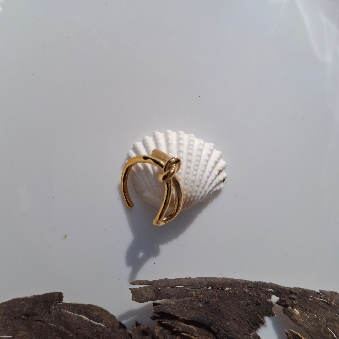 Golden Knot Adjustable Ring