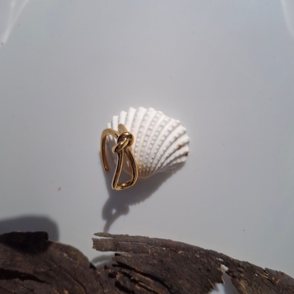 Golden Knot Adjustable Ring