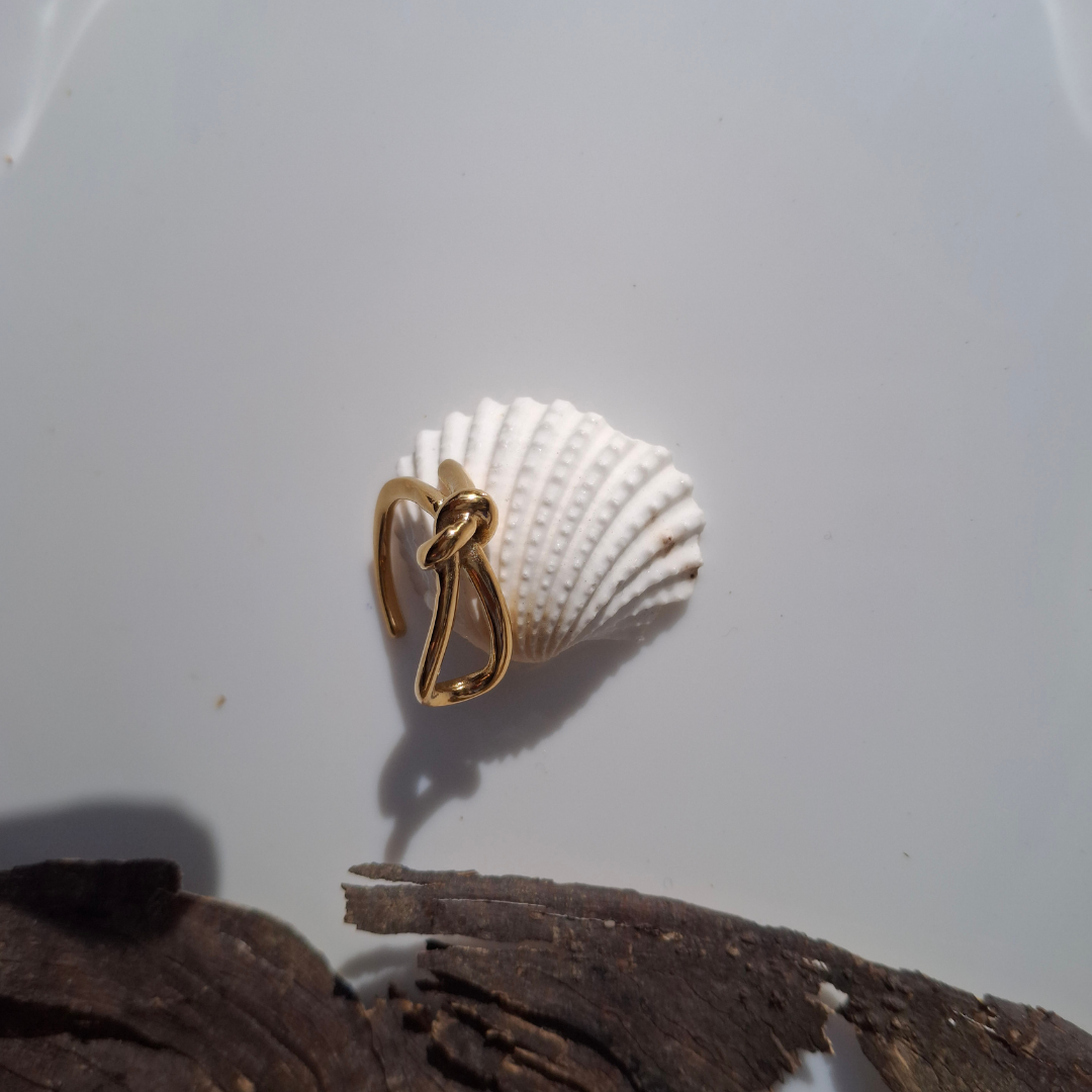 Golden Knot Adjustable Ring