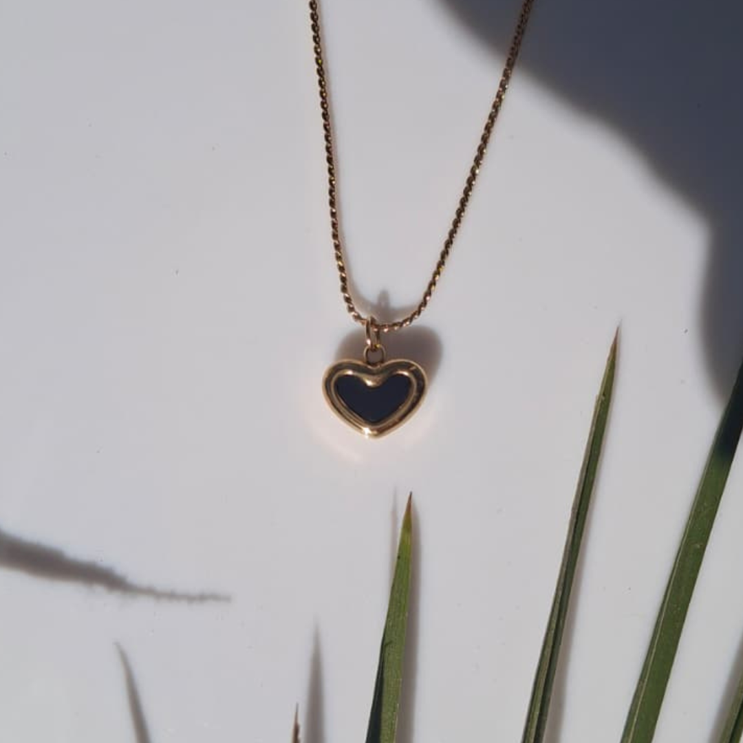 Noir Heart Pendant Chain