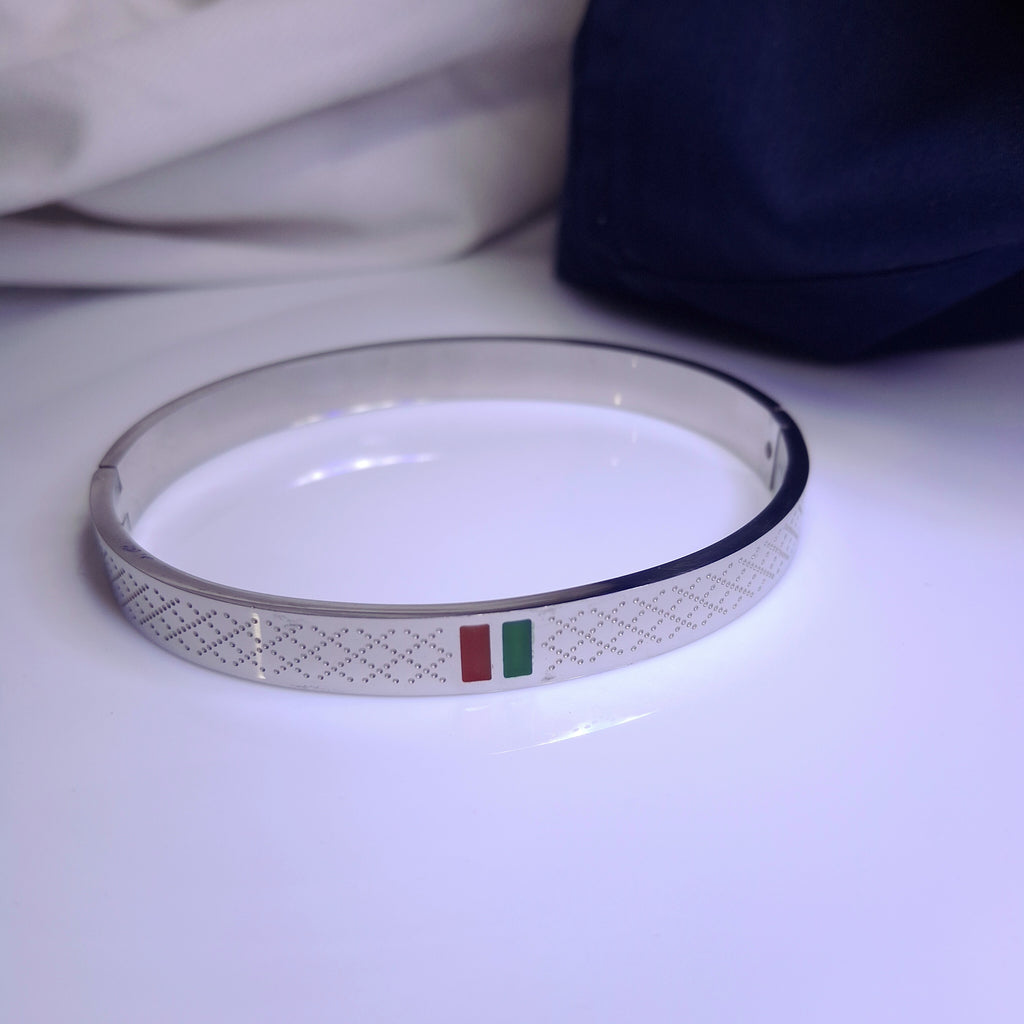 Urban Stripe Steel Bracelet