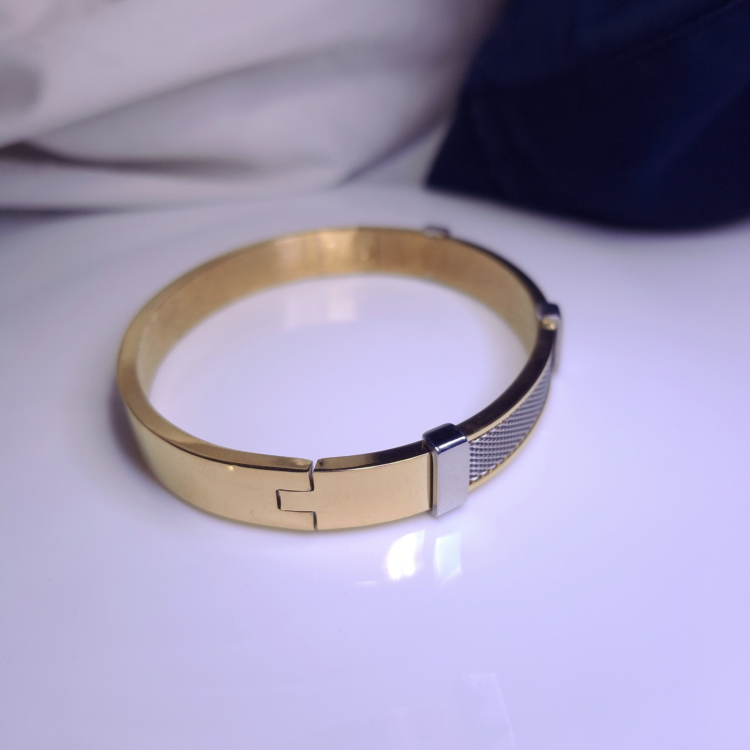 Titan Edge Dual-Tone Bracelet