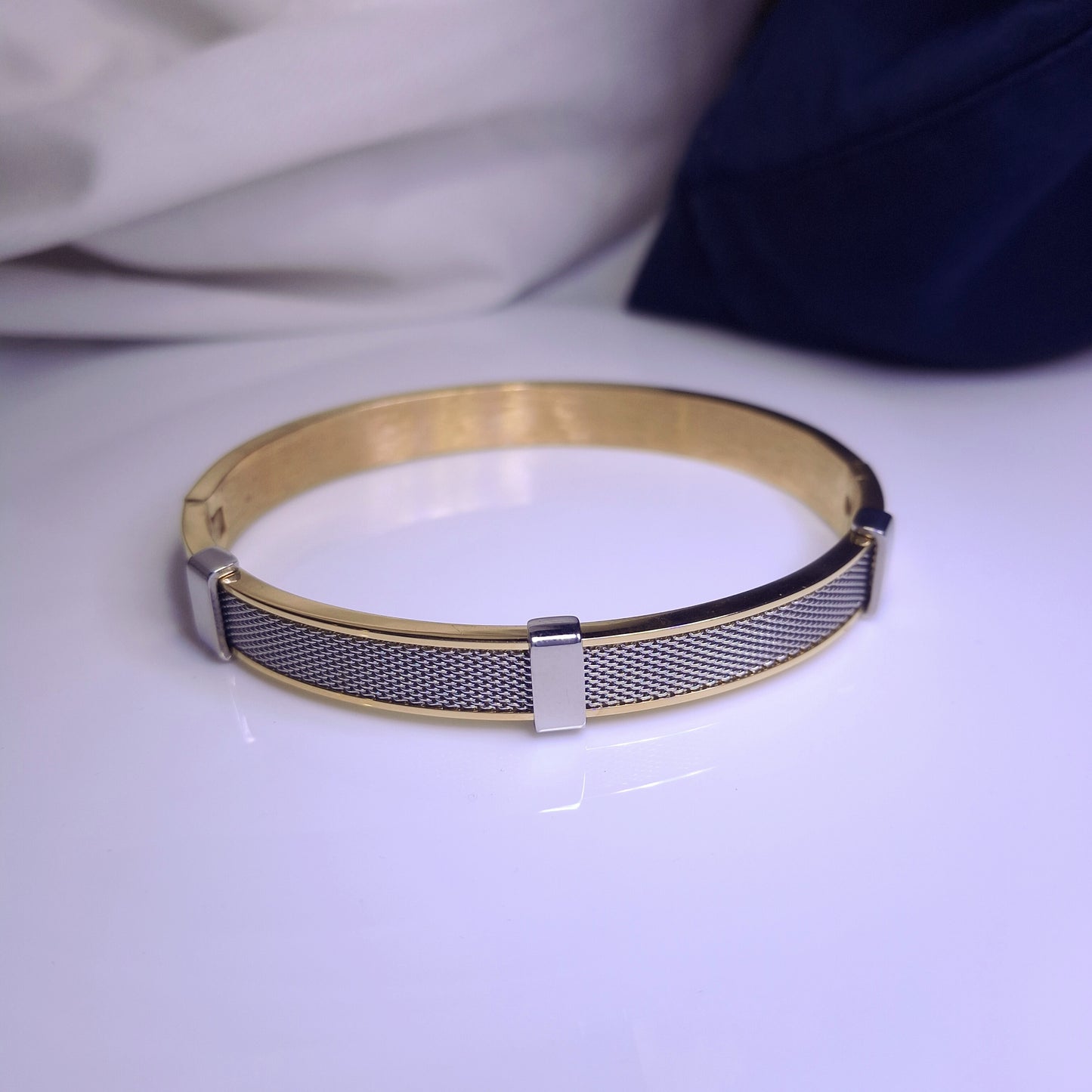 Titan Edge Dual-Tone Bracelet